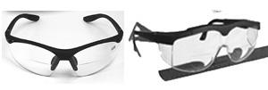 bifocal safety glasses, reading safety glasses, magnified safety glasses