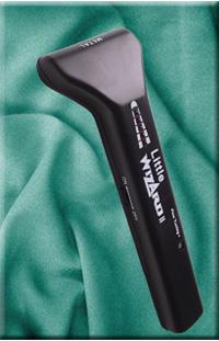 The Little Wizard is a precision hand held metal detector, perfect for scanning fabric to locate lost needles and pins.